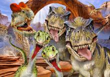Dinosaurs looking at you fototapet Kleurmijninterieur All-images