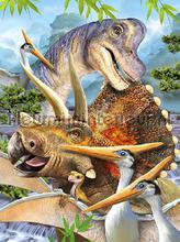 Prehistoric dinosaurs fototapet Kleurmijninterieur All-images