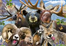 Reindeer and friends fototapet Kleurmijninterieur All-images