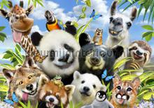 Panda and friends fotomurales Kleurmijninterieur Todas-las-imgenes