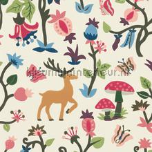 Forest of dean Mulberry Multi carta da parati Sanderson Wallpaper creations 