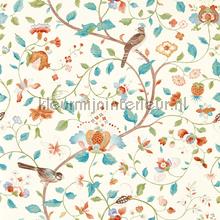 Arils garden Teal Russet tapet Sanderson Vintage Gamle 