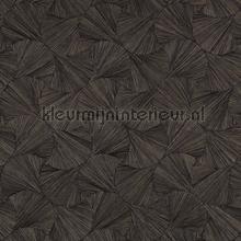 Lombok noir papel pintado Casamance rayas 