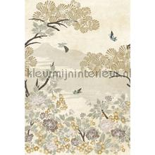 Kansai blanc papier murales Casamance PiP studio wallpaper 