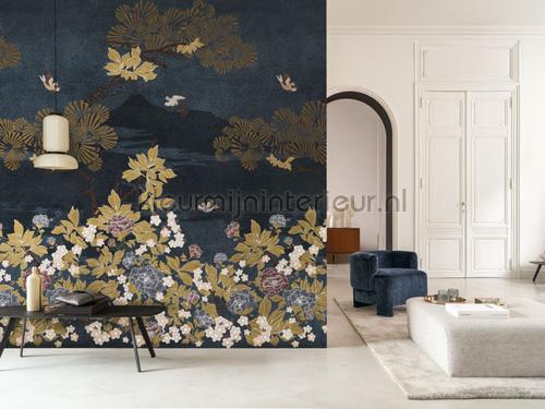 Kansai bleu papier peint 75354180 Exotique Casamance