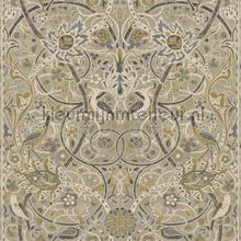 Bullerswood Stone mustard papel pintado 216447 interiors Morris and Co