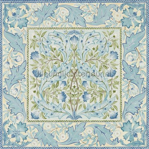 Wilhelmina indigo wallcovering 216671 leaves Morris and Co