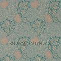 Apple indigo antique wallcovering 216690 leaves Pattern