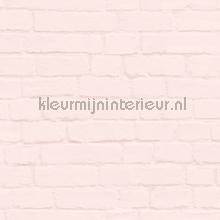 Bakstenen muur pastel roze papier peint 156-139191 Art deco Esta home