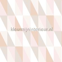 Abstracte driehoeken pastelkleurig tapeten Esta home Wallpaper creations 