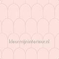 Artdeco boog ritme pastel roze behang 156-139201 tieners Kinderkamer