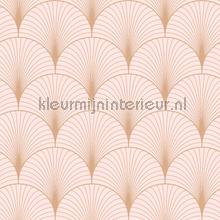 Artdeco avantgarde pastel roze papier peint Esta home Wallpaper creations 