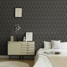 Arte deco ruit booglijnen met relief wallcovering Kleurmijninterieur all-images