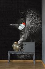 Crowned crane black fototapet Livingwalls ARTist dd119805