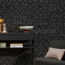 Mademoiselle tweed wallcovering Omexco black white 