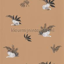 Contempler camel wallcovering ADM103532026 Wallpaper room set photo's Caselio