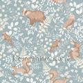 Se faufiler bleu grise wallcovering ADM103546062 Wallpaper room set photo's Inspiration