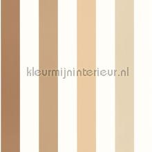 Se cacher beige camel papel pintado Caselio rayas 