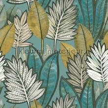 Sabal vert deau behang Casamance fantasie 