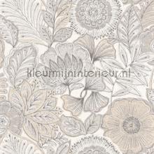 Batik blanc coton carta da parati Casadeco Vintage Vecchia 