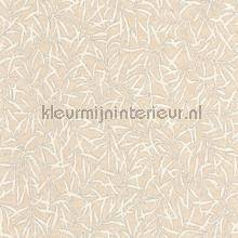 Bambu beige ficelle behang Casadeco botanisch 