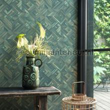 Paille vert canopee tapet Casadeco Vintage Gamle 