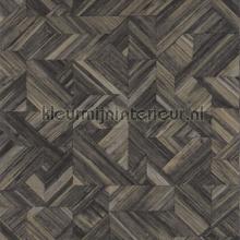 Paille noir reglisse wallcovering Casadeco Vintage- Old wallpaper 