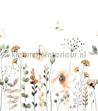 pastel aquarel flowers tapet Rasch Bambino XIX 253283