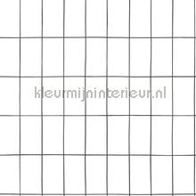 Kleine tegeltjes wit zwart behang Esta home Grafisch Abstract 