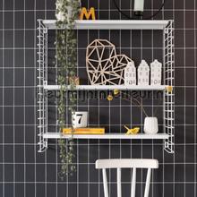 Kleine tegeltjes zwart wit wallcovering Esta home black white 