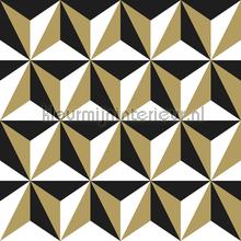 Grafisch 3d zwart goud papel de parede Esta home Vendimia Velhos 