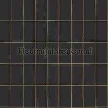 Kleine tegeltjes zwart goud behang Esta home Grafisch Abstract 