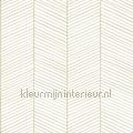 Hongaarse punt ritme wit goud tapet 155-139135 Trendy Stilarter