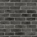 bakstenen muur glad donkergrijs behang 155-139138 Black and White Esta home