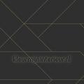 Diagonaal lijnenspel zwart goud carta da parati 155-139144 quadrato Motivi