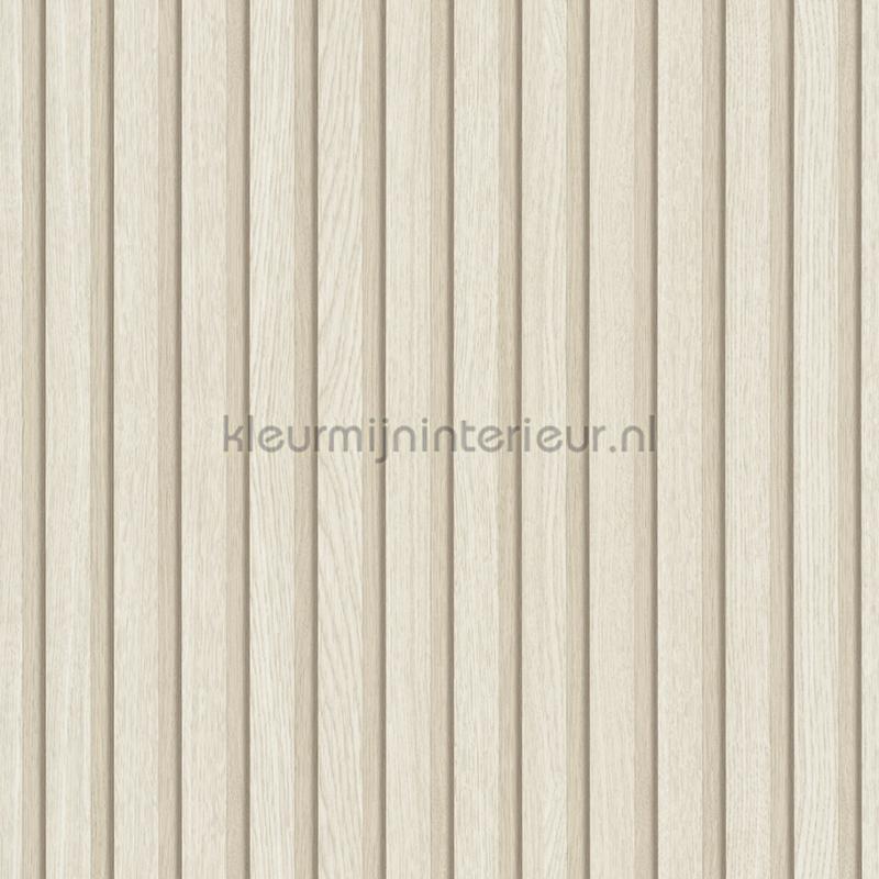 Behang met houten lamellen behaang 33957 Noordwand