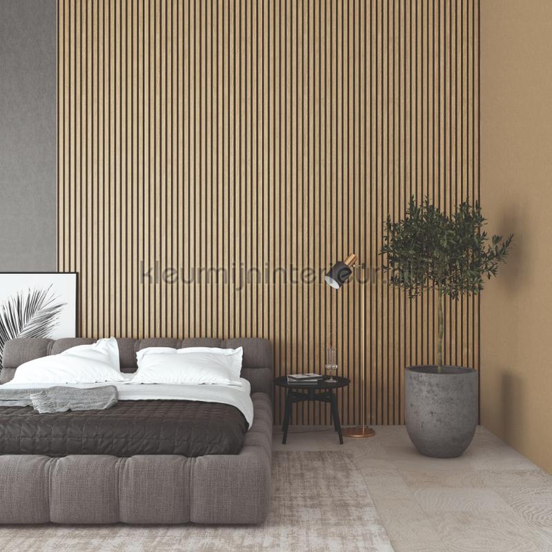 Behang met houten lamellen behaang 33960 Noordwand