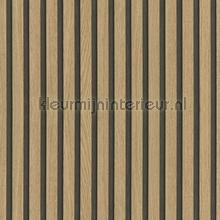 Behang met houten lamellen behaang Noordwand tiggles 