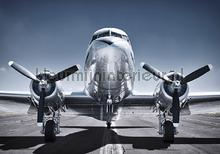 Front of an airplane fotobehang Kleurmijninterieur Kinderkamer-jongens