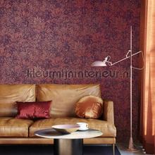 Sauvage burgundy wallcovering Khroma Cabinet of Curiosities CAB305