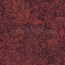 Sauvage burgundy wallcovering Khroma Cabinet of Curiosities CAB305
