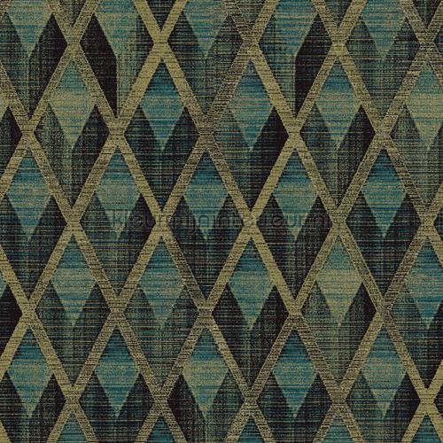 Facet aqua behang CAB503 Modern - Abstract Khroma