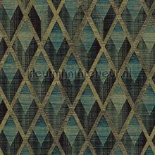 Facet aqua tapeten Khroma Cabinet of Curiosities CAB503