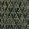 Facet aqua wallcovering CAB503 Cabinet of Curiosities Khroma