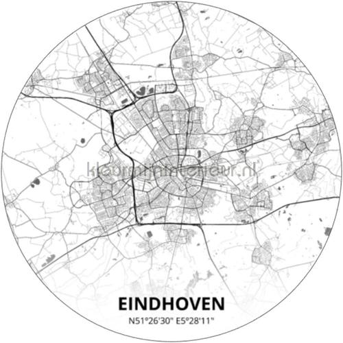 Eindhoven fotomurales CC040 mapas del mundo Noordwand