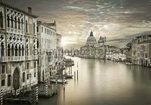 Venetie in sepia colors fotobehang Kleurmijninterieur Steden Gebouwen 