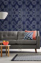 Washed shibori indigo fotomurais WP20396 estruturas Mindthegap