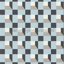 Blocks Cornflower Black earth tapeten Harlequin uni farben 