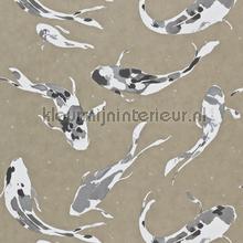 Koi Metal wallcovering Harlequin urban 