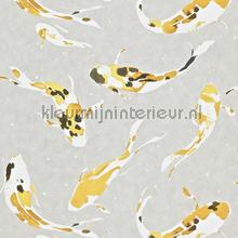 Koi Saffron wallcovering Harlequin urban 